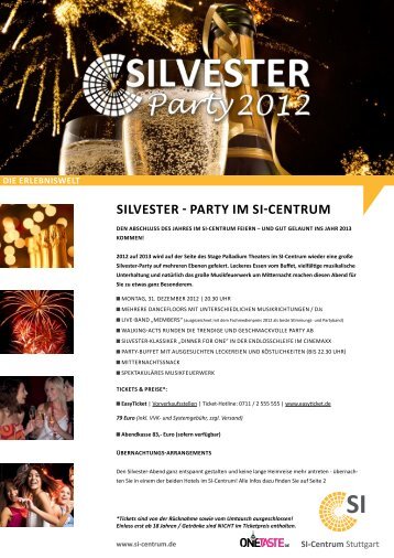 SilveSter - Party im Si-Centrum - SI Centrum Stuttgart