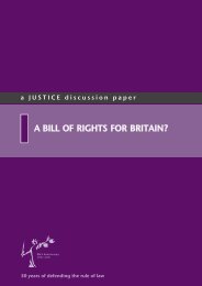 A Bill of Rights for Britain? - Justice