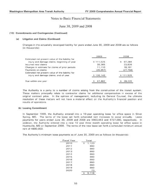 Comprehensive Annual Financial Report for the ... - WMATA.com