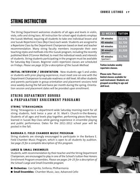 GUITAR INSTRUCTION - Third Street Music School Settlement