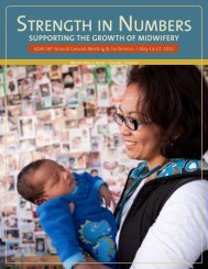 STRENGTH IN NUMBERS - Association of Ontario Midwives