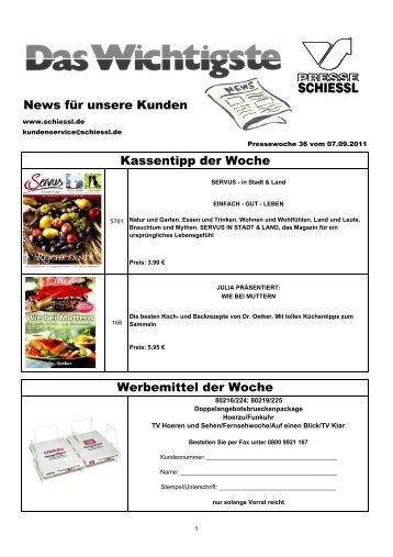 KW 36/11 - Presse Schiessl