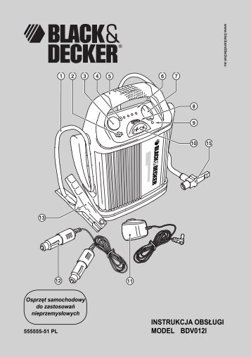 INSTRUKCJA OBSÅUGI MODEL BDV012l - Servis - Black & Decker