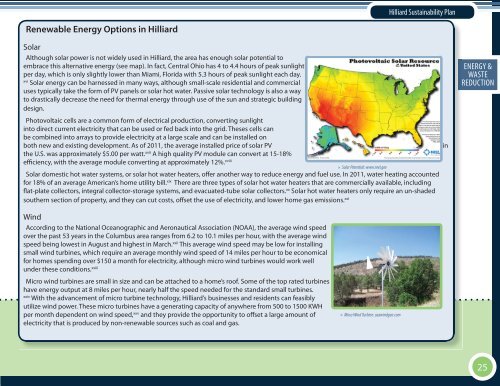 The City of Hilliard Sustainability Plan