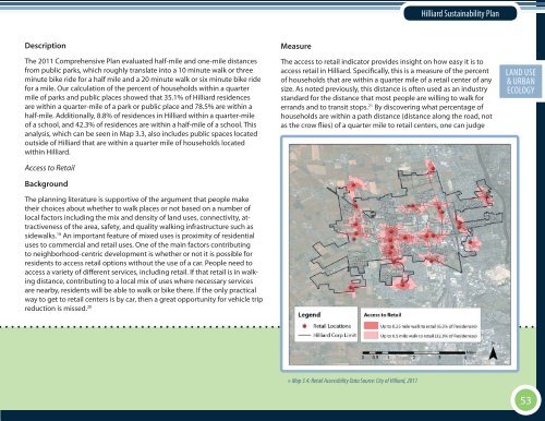 The City of Hilliard Sustainability Plan