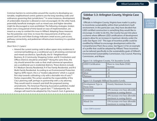 The City of Hilliard Sustainability Plan