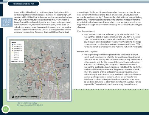The City of Hilliard Sustainability Plan