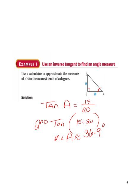 7.7 solving right triangles to solve a right triangle means to find the ...