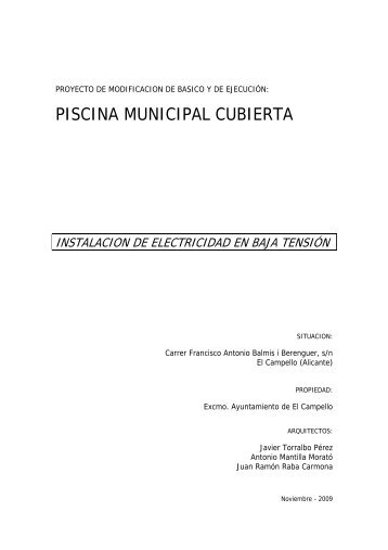 piscina municipal cubierta - Ultima modificación - Ayuntamiento de ...