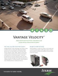 ITERIS Vantage Velocity - Interprovincial Traffic Services