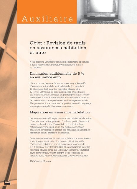 avril 2009 - Ordre des évaluateurs agréés du Québec