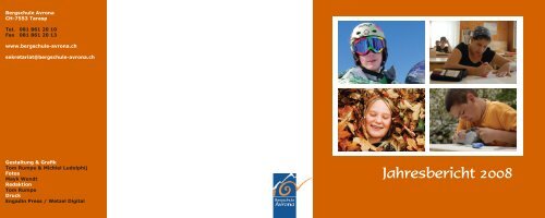 Jahresbericht 2008 - Bergschule Avrona