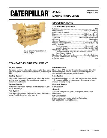 CAT 3412C Brochure Specifications.pdf - Gold Coast Power, Inc.