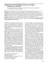 Management of solid ameloblastoma of the jaws with liquid nitrogen ...