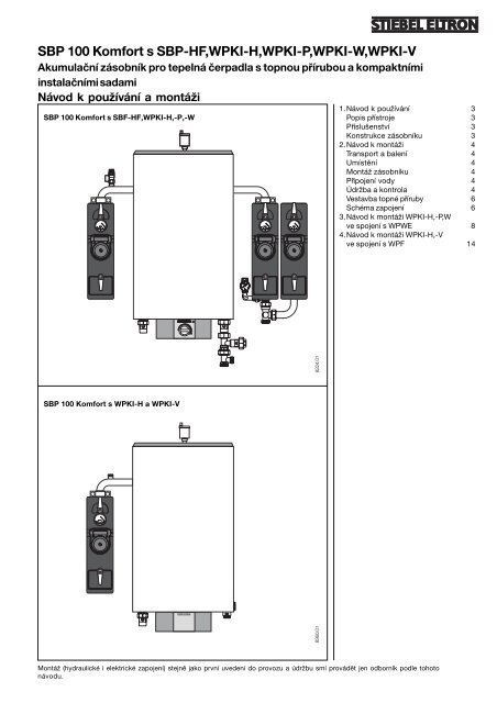 SBP 100 Komfort s SBP-HF,WPKI-H,WPKI-P,WPKI-W,WPKI-V