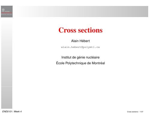 Definition of cross sections 1 - Moodle