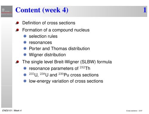 Definition of cross sections 1 - Moodle