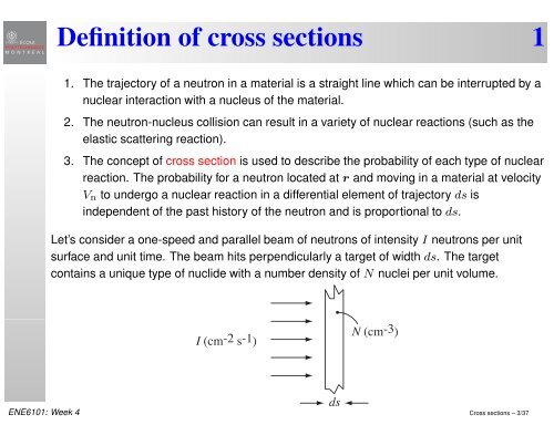 Definition of cross sections 1 - Moodle