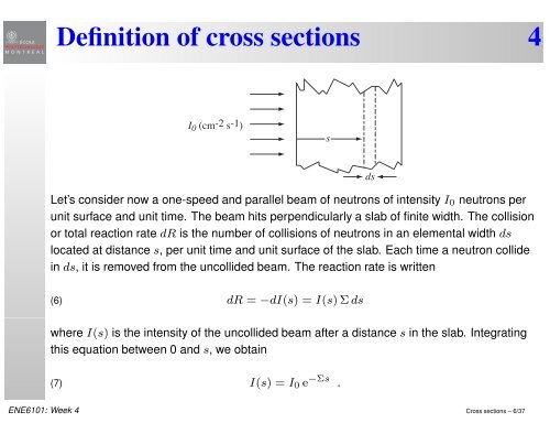 Definition of cross sections 1 - Moodle