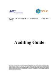 Auditing Guide - Active Pharmaceutical Ingredients Committee - Cefic