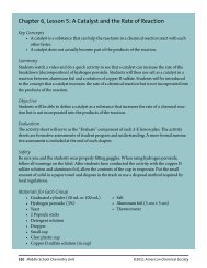 Chapter 6, Lesson 5 - Middle School Chemistry