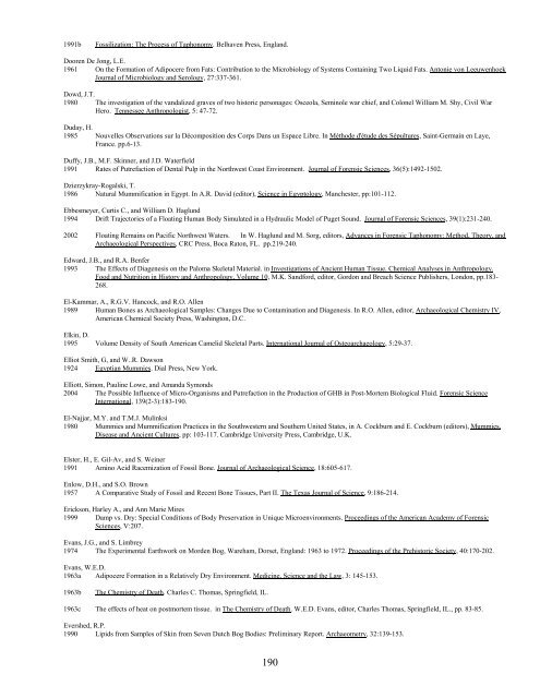 A Bibliography Related to Crime Scene Interpretation with ...