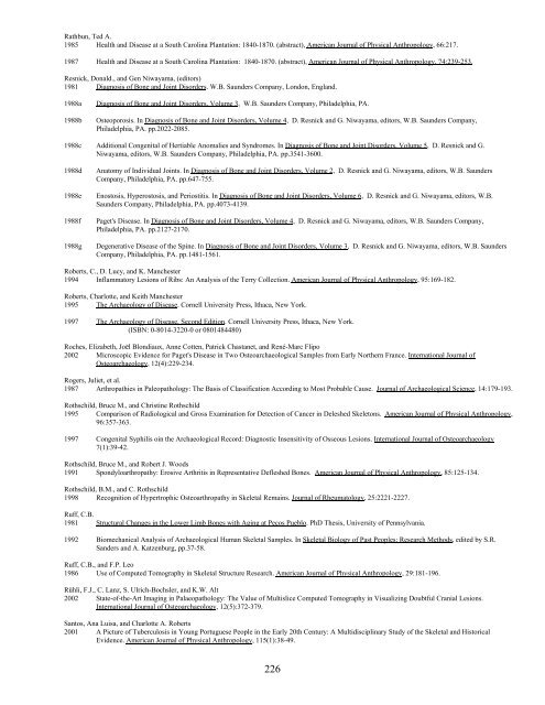 A Bibliography Related to Crime Scene Interpretation with ...