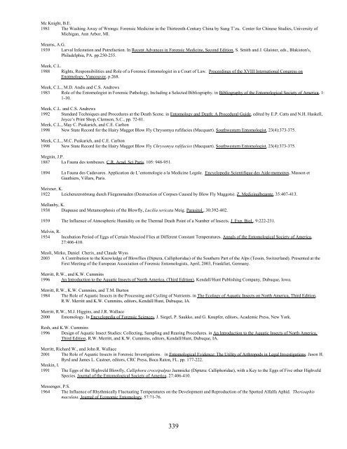 A Bibliography Related to Crime Scene Interpretation with ...