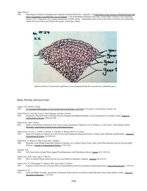 A Bibliography Related to Crime Scene Interpretation with ...