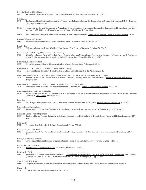 A Bibliography Related to Crime Scene Interpretation with ...