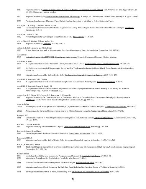 A Bibliography Related to Crime Scene Interpretation with ...