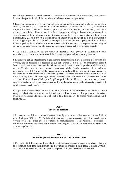 Decreto del Presidente della Repubblica 21 settembre 2001 n. 422