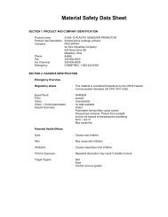 MSDS - A-525-12 Aerosol 1K Plastic Adhesion Promoter - Pro-Spray