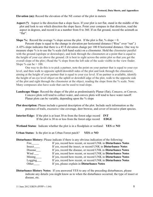 Permanent Forest Plot Project (PFPP) - EREN