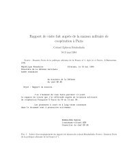 Rapport de visite fait aupr`es de la maison militaire de coopÃ©ration ...