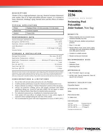 THIOKOL Â® 2236 - PolySpec