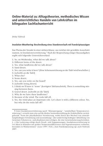 Online-Material zu: Alltagstheorien, methodisches Wissen und ...