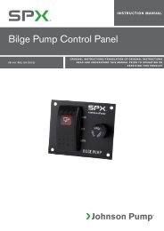 Bilge Pump Control Panel - Johnson Pump