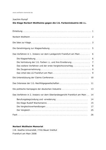 [pdf] Joachim Rumpf_Die Klage Norbert Wollheims gegen die IG ...