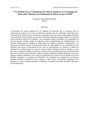 "Un Modelo Para el Tratamiento de Valores Negativos en el ... - ITAM