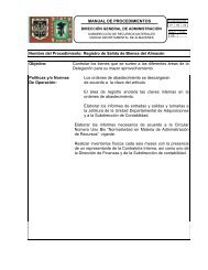 Nombre del Procedimiento: Registro de Salida de Bienes del AlmacÃ©n