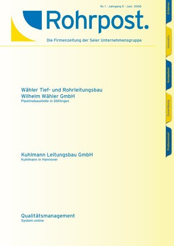 Wähler Tief- und Rohrleitungsbau Wilhelm Wähler GmbH Kuhlmann ...