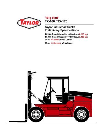 âBig Redâ TX-160 / TX-175 - Taylor Machine Works