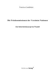 Francisca Landshuter, Die Friedensmissionen der Vereinten Nationen