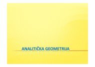 Analiticka geometrija