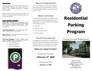 Residential Parking Program - The City of Covington