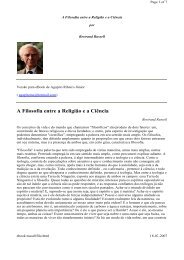 Bertrand Russell-A Filosofia entre a ReligiÃ£o e a ... - adelinotorres.com