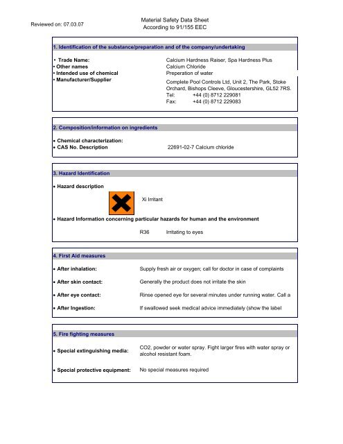 314 MSDS - Swimfresh Calcium Hardness In[...]