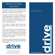 Owners Manual - Drive Medical