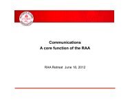 RAA Communications - Rutgers Alumni Association